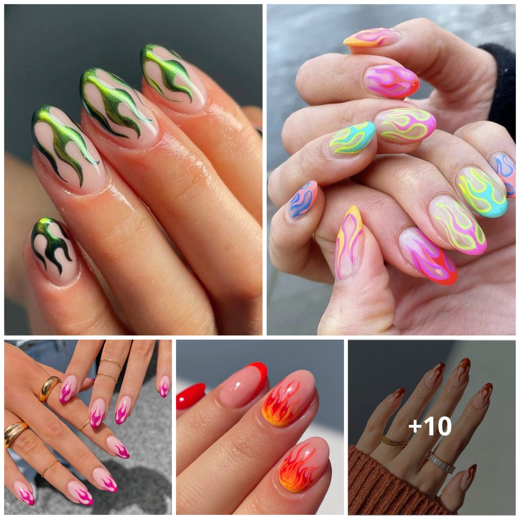 43 Blazing Flame Nails Ideas
