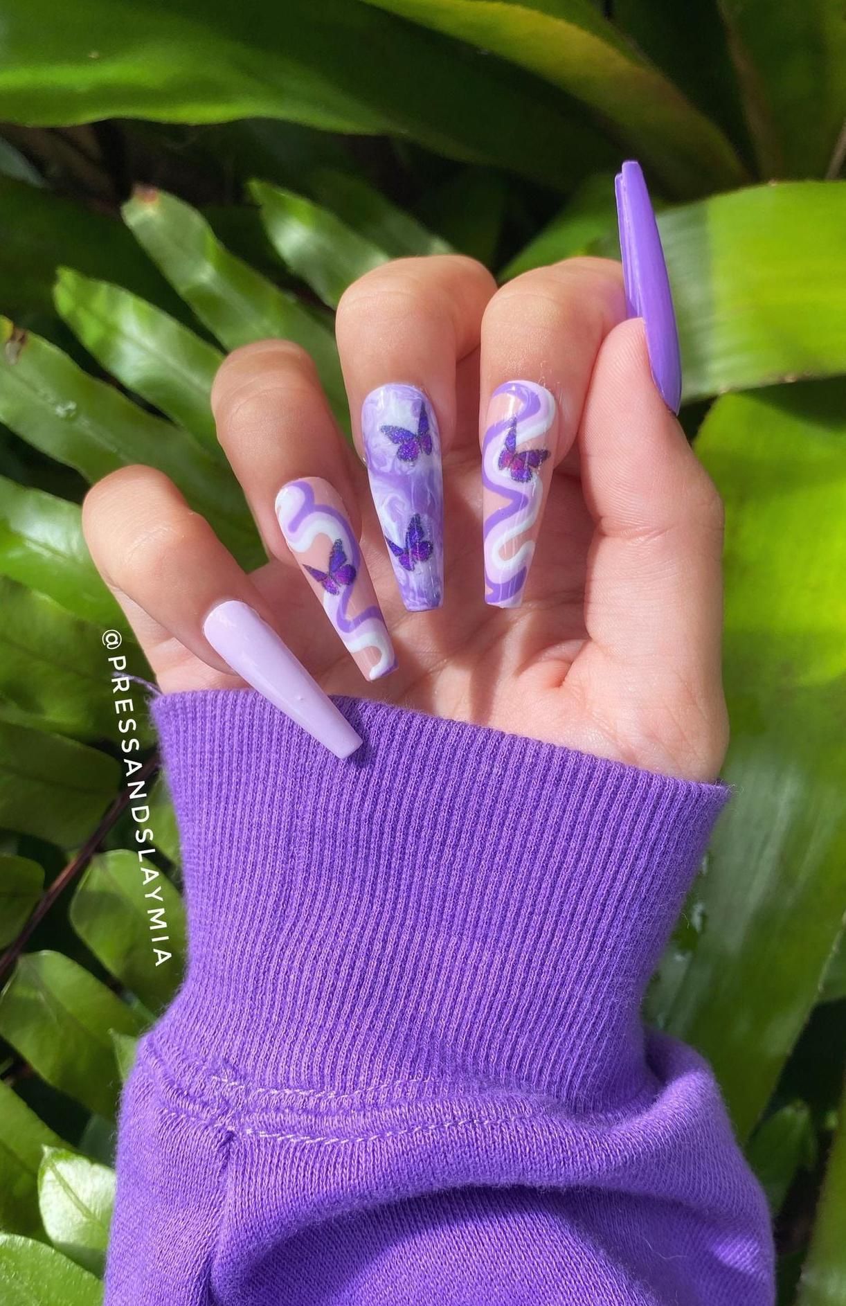 32 Dark Purple Nails Ideas